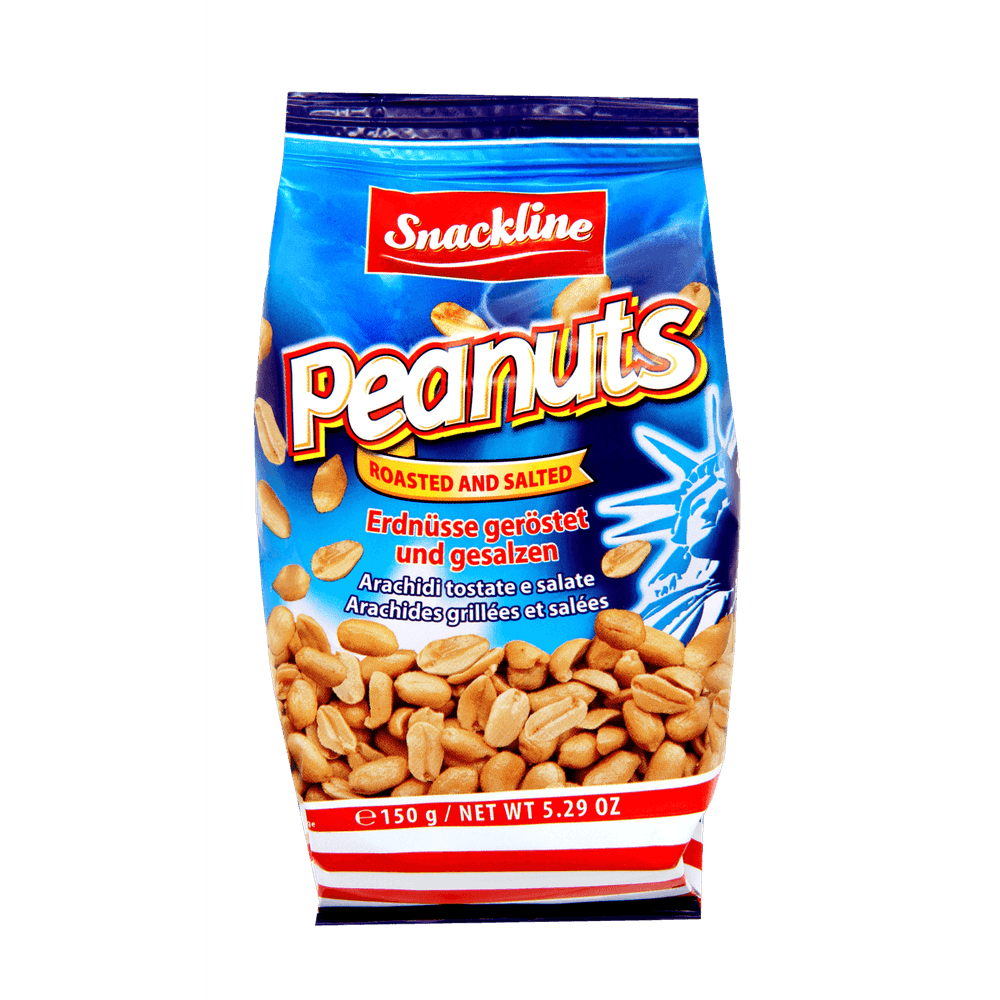 Snackline Erdnüsse geröstet und gesalzen 150g