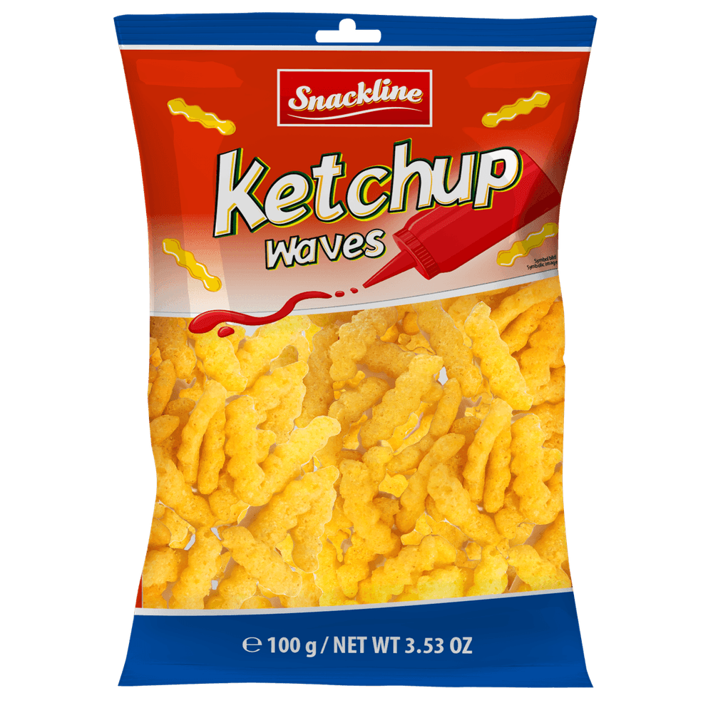 Snackline Ketchup Waves 100g
