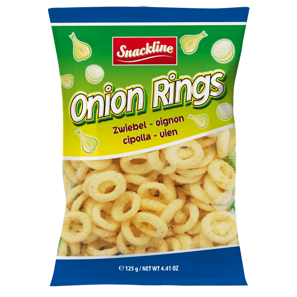 Snackline Onion Rings Maissnack gesalzen 125g