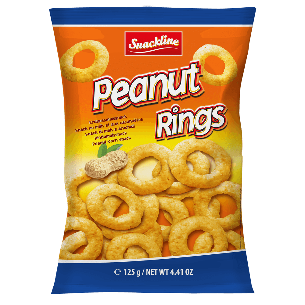 Snackline Peanut Rings Erdnussmaissnack 125g