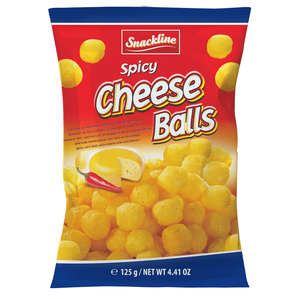 Snackline Spicy Cheese Balls Maissnack 125g