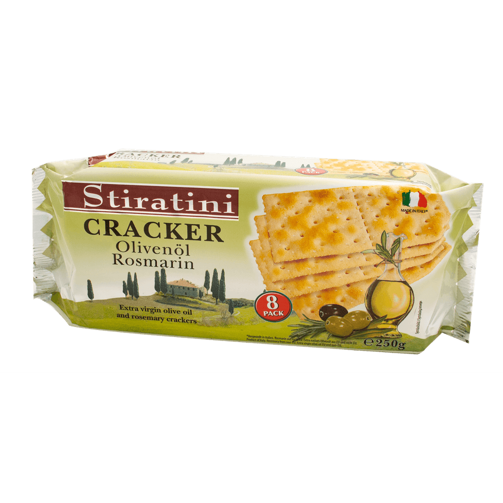 Stiratini Cracker mit Olivenöl & Rosmarin 250g