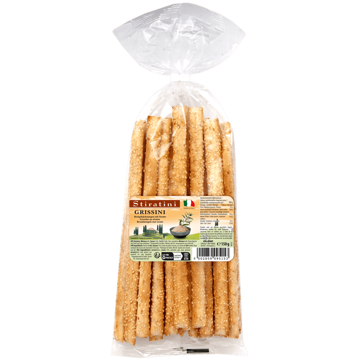 Stiratini Grissini Brotgebäckstangen mit Sesam 150g 58c806-2