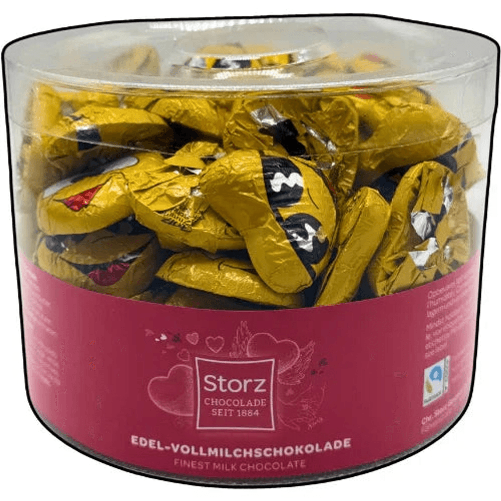 Storz Fun Herz Vollmilch Schokolade 100x 5g, 500 g
