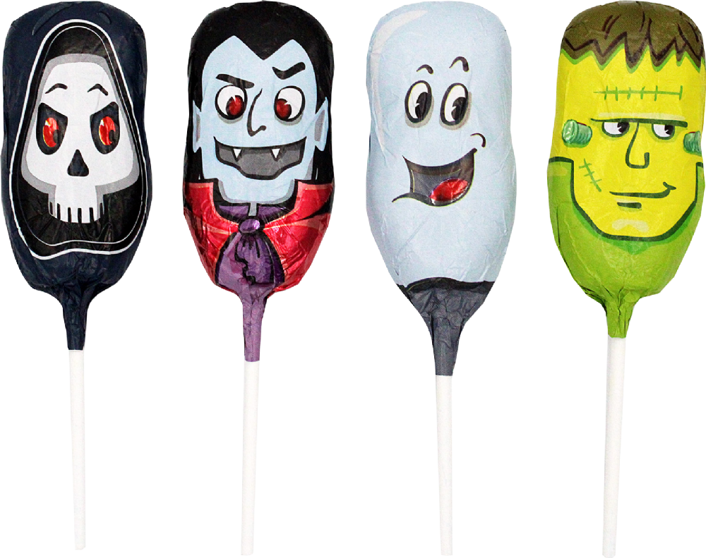 Storz Halloween-Schokoladenlolly – Originalprodukt; angeboten wird eine Box mit 50 Stück