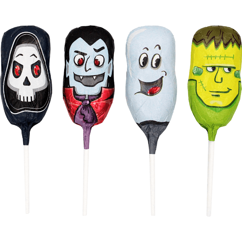 Storz Halloween Lolly Vollmilchschokolade – 50 Stück, 750 g