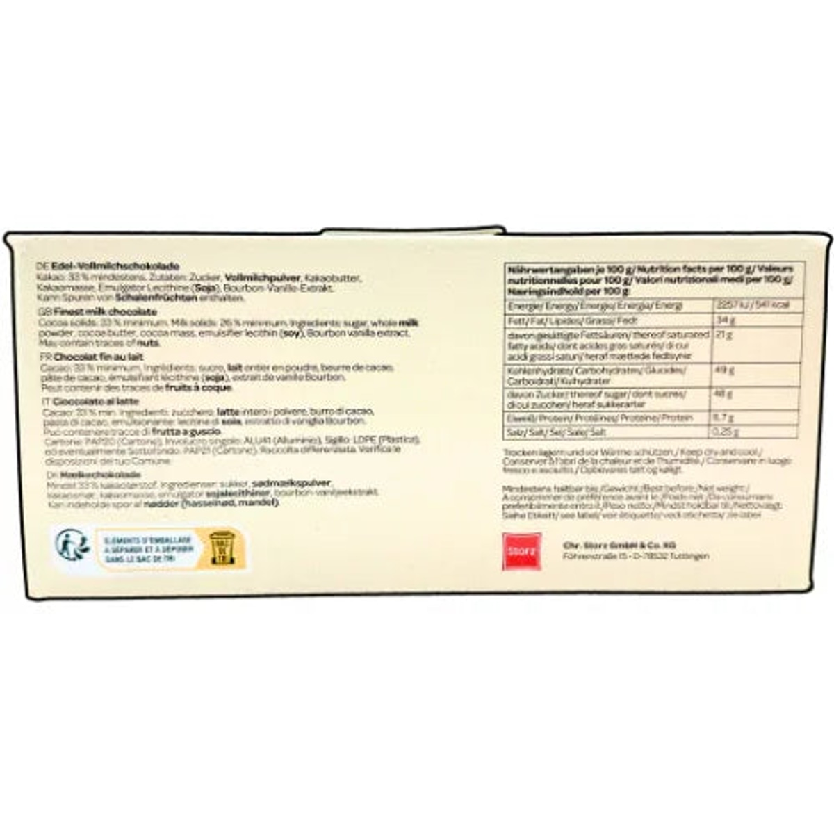 Storz Hase Hoppl Vollmilch Schokolade 120x 6,25g, 750g 58c806-2