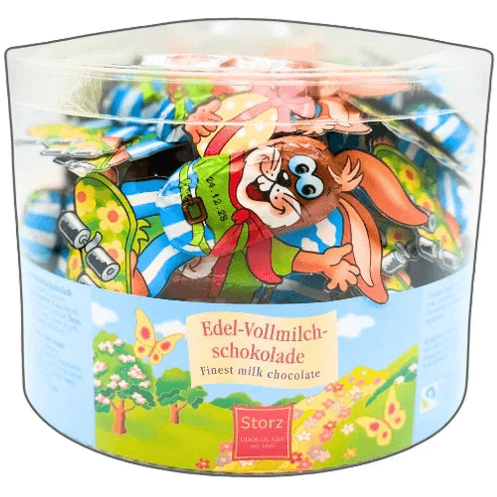 Storz Skaterhase Vollmilch Schokolade 50x 10g, 500g