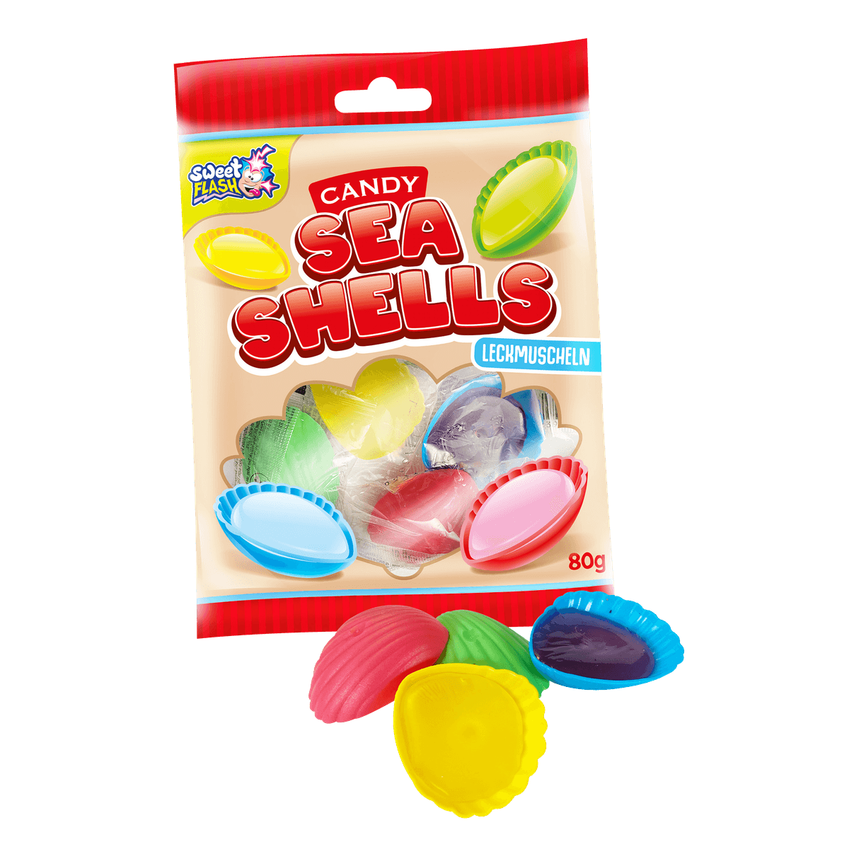 Sweet Flash Candy Seashells Schleckmuscheln 80g 58c806-2