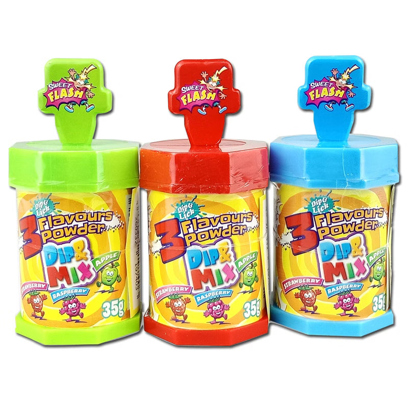 Sweet Flash Dip & Mix Lollipop & Pulver 35g 58c806-2