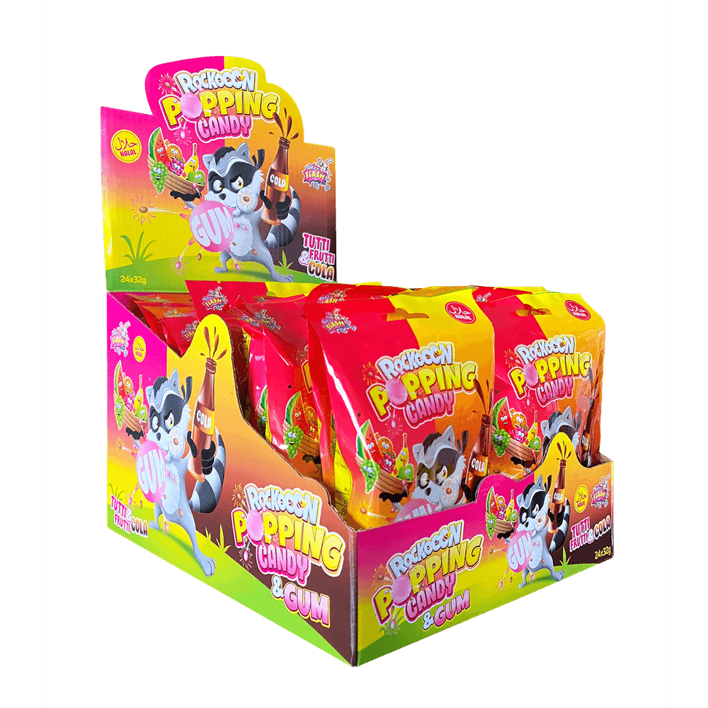 Sweet Flash Popping Candy & Gum 32g (4x8g)
