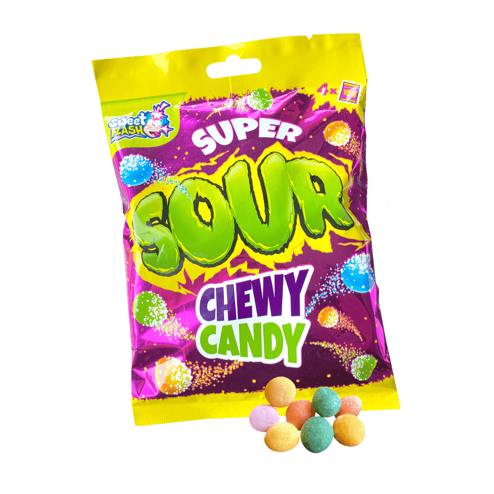 Sweet Flash Super Sour Chewy Candy Kaubonbon 60g