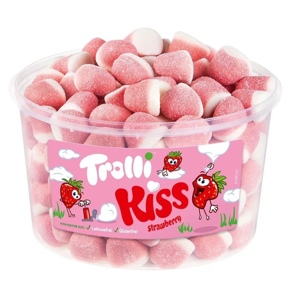 Trolli Strawberry Kiss Schaumzucker Erdbeere 975g