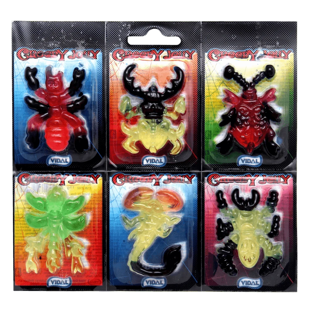 Vidal Creepy Jelly Fruchtgummi Insekten 66g (11x6 Stk)
