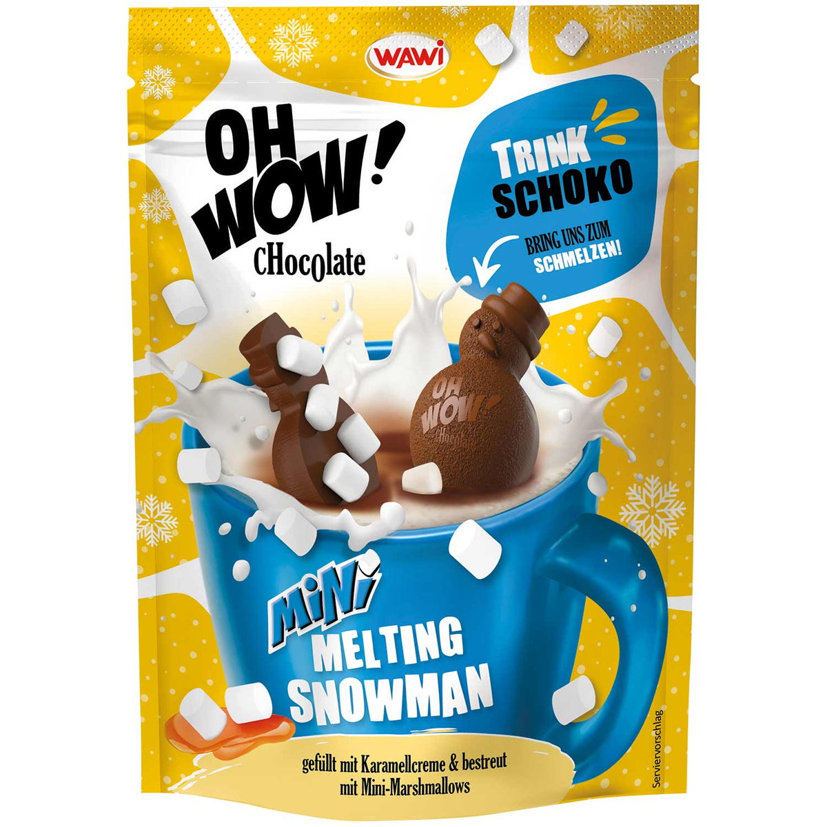WAWI OH WOW! Mini Melting Snowman Karamellcreme 120 g