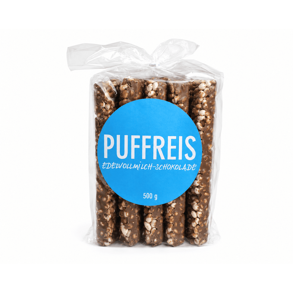 WAWI Puffreis Edelvollmilch Knusperschokolade Bruch 500g