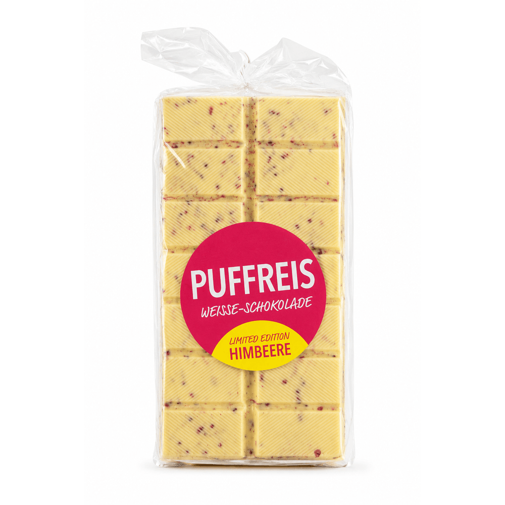 WAWI Puffreis Weiß Himbeere Knusperschokolade Bruch 500g