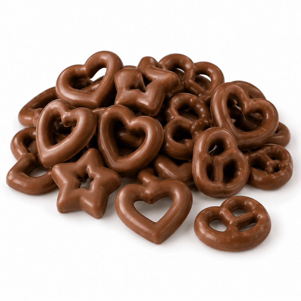 Weiss Bruch Lebkuchen Herzen Sterne Brezeln Vollmilch 500g