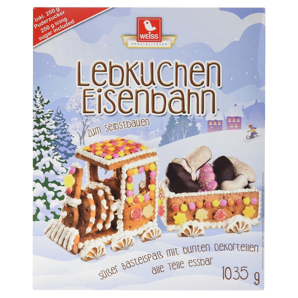 Weiss Lebkuchen Eisenbahn 1,035kg