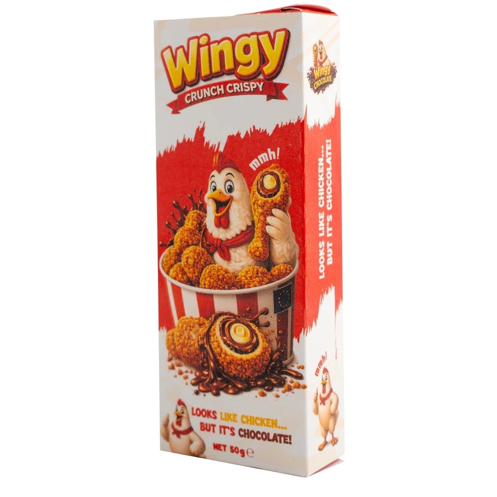 Wingy Crunch Crispy Chicken Chocolate Schokolade Creme 50g🍗🍫