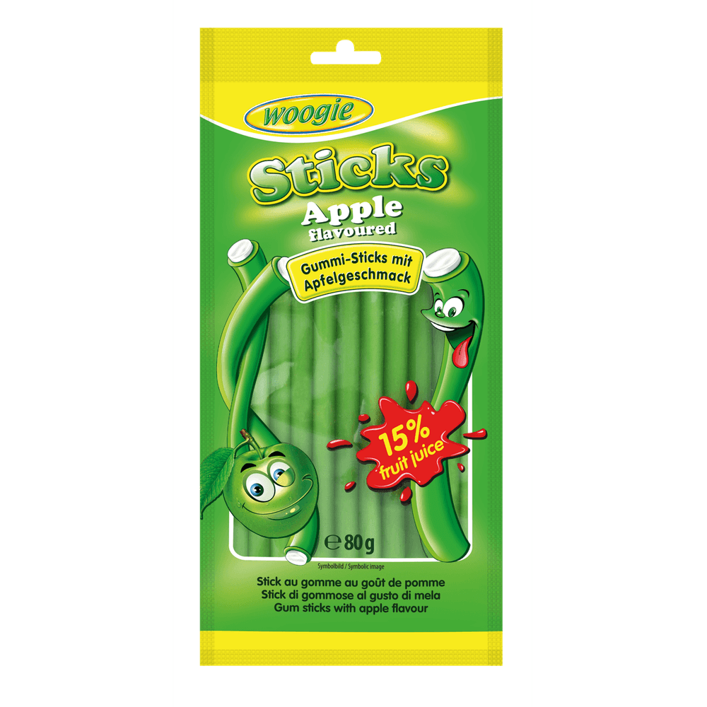 Woogie Apple Sticks mit Füllung 2x 80g