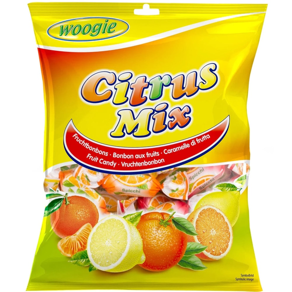 Woogie Bonbons Citrus Mix gefüllte Bonbons Zitrone Orange Mandarine 170g