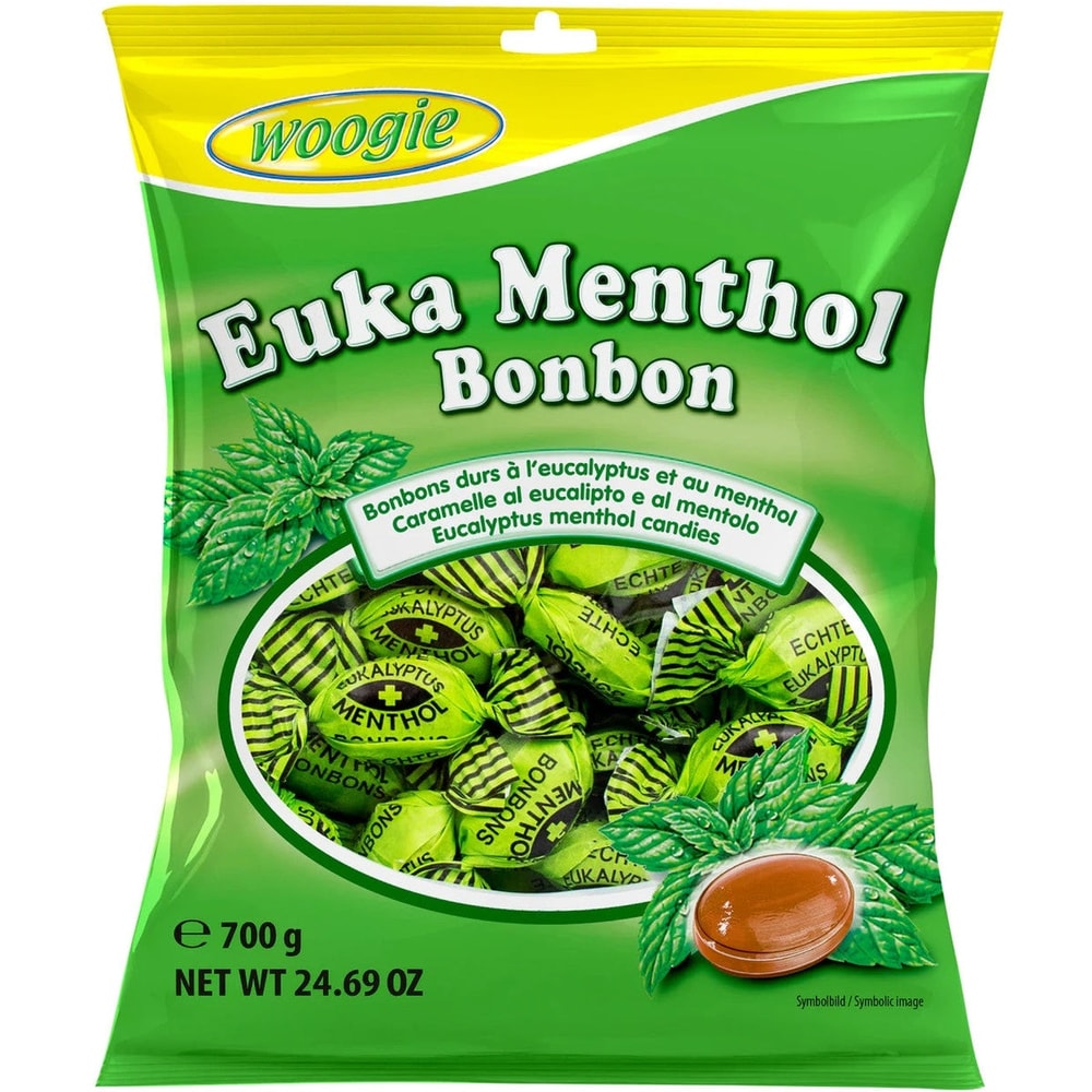 Woogie Bonbons Euka Menthol Eukalyptus Bonbons 700g