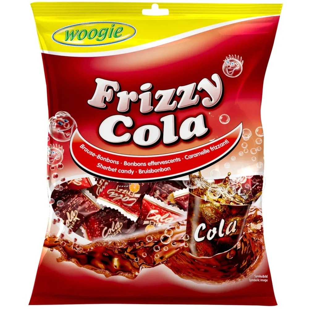 Woogie Bonbons Frizzy Cola Brausefüllung 170g Hartkaramellen