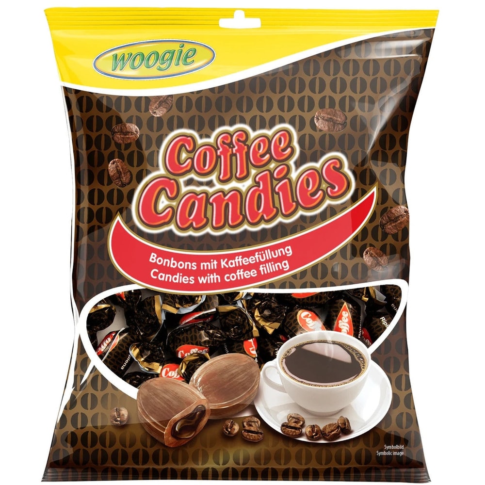 Woogie Coffee Candies Bonbons mit Kaffeefüllung 150g Kaffee Bonbons