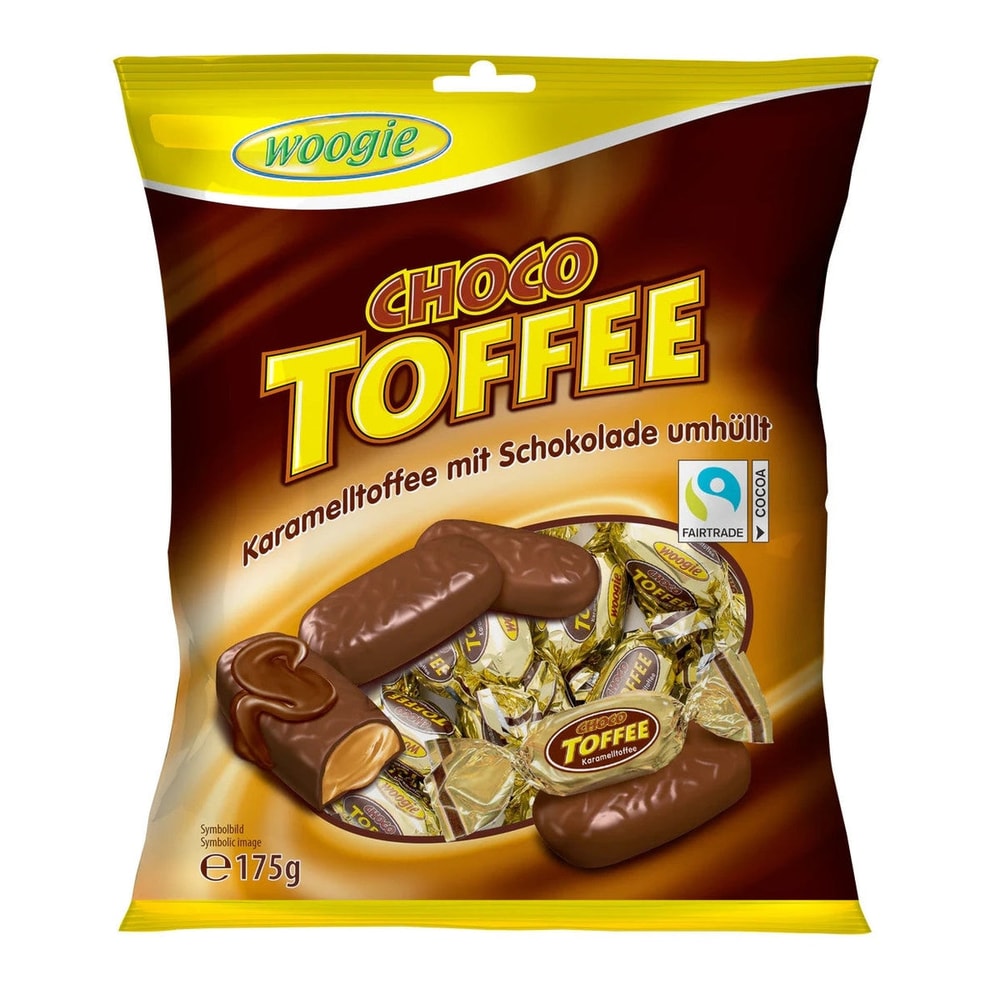 Woogie Karamell Toffee mit Schokolade Toffees 175g