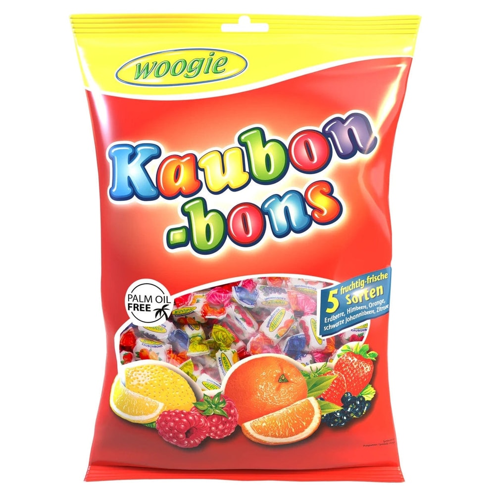 Woogie Kaubonbons Frucht Mix Kaubonbon Mischung 500g