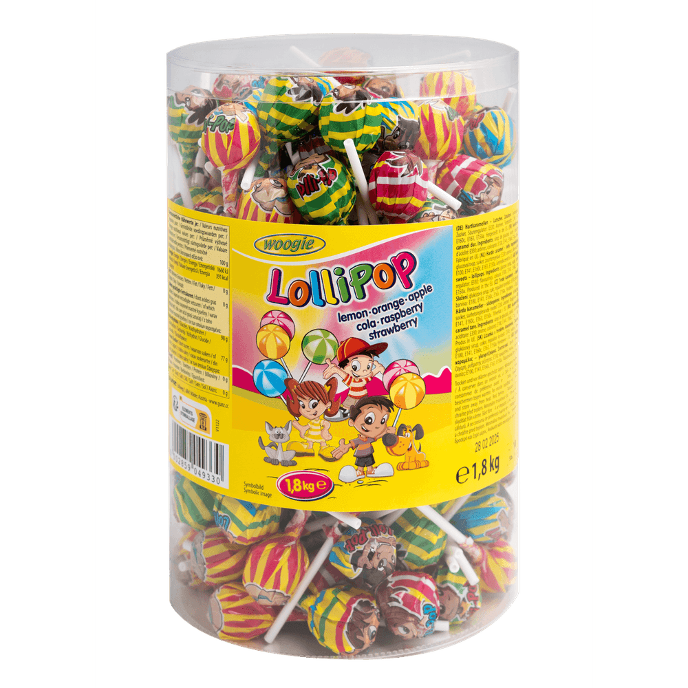 Woogie Lollipops 1,8kg (180x10g)