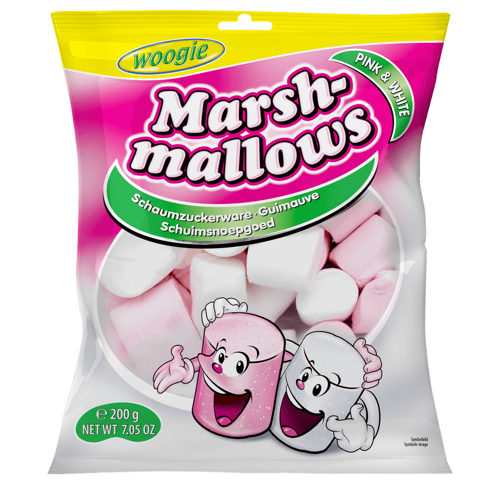 Woogie Marshmallows Pink & White 200g