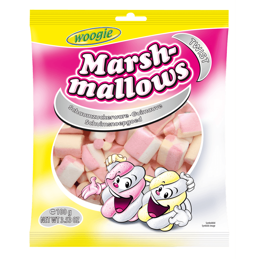 Woogie Marshmallows Twist 100g