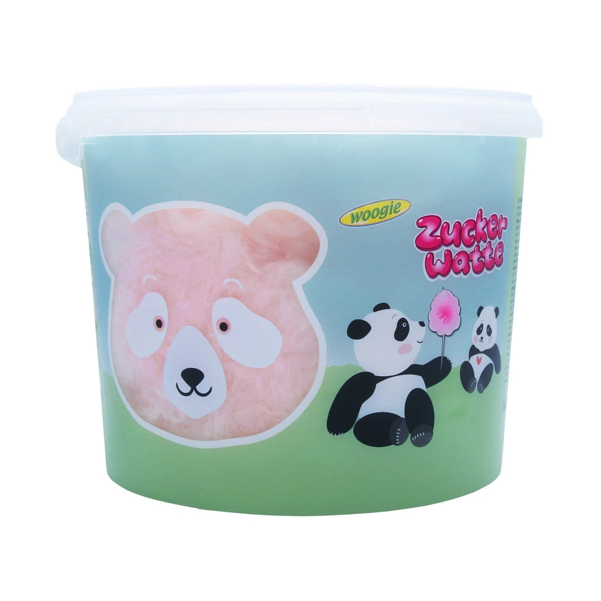 Woogie Panda Zuckerwatte Eimer 140g Bunte Zuckerwatte 3L 58c806-2