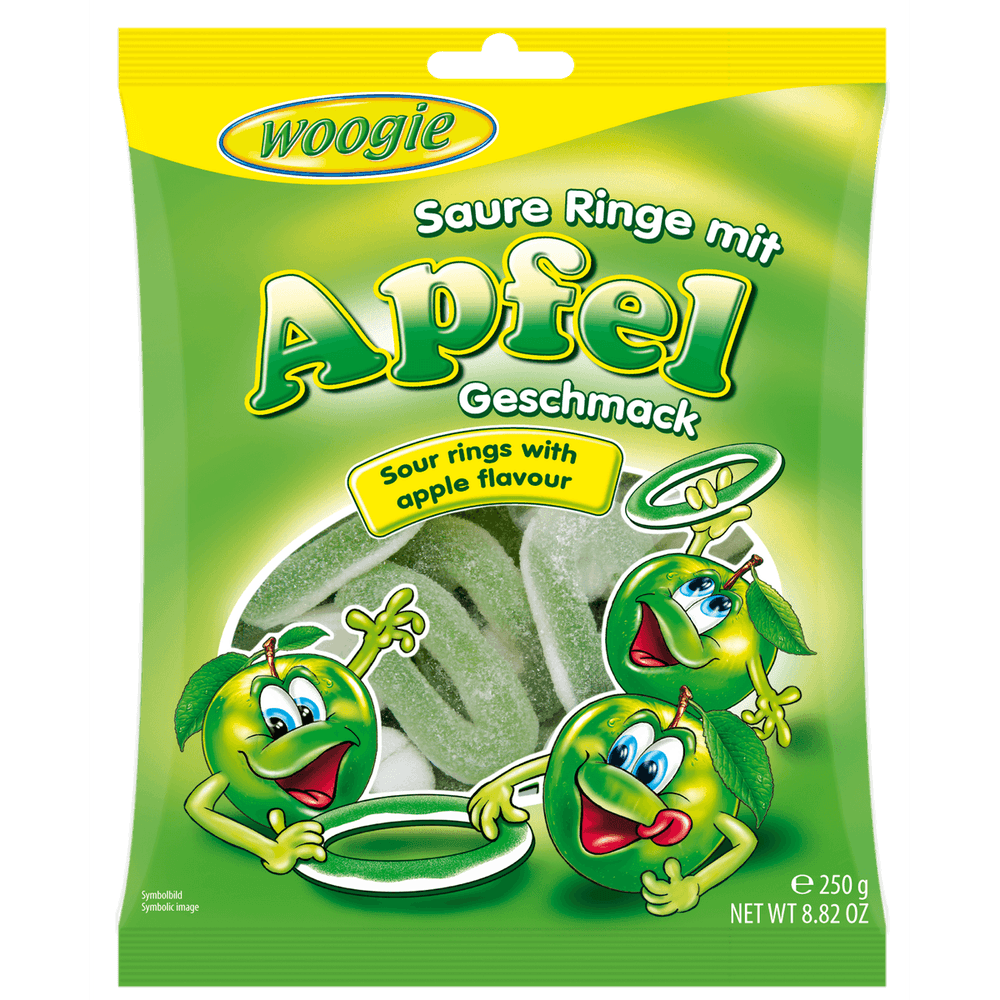 Woogie Saure Apfelringe 250g