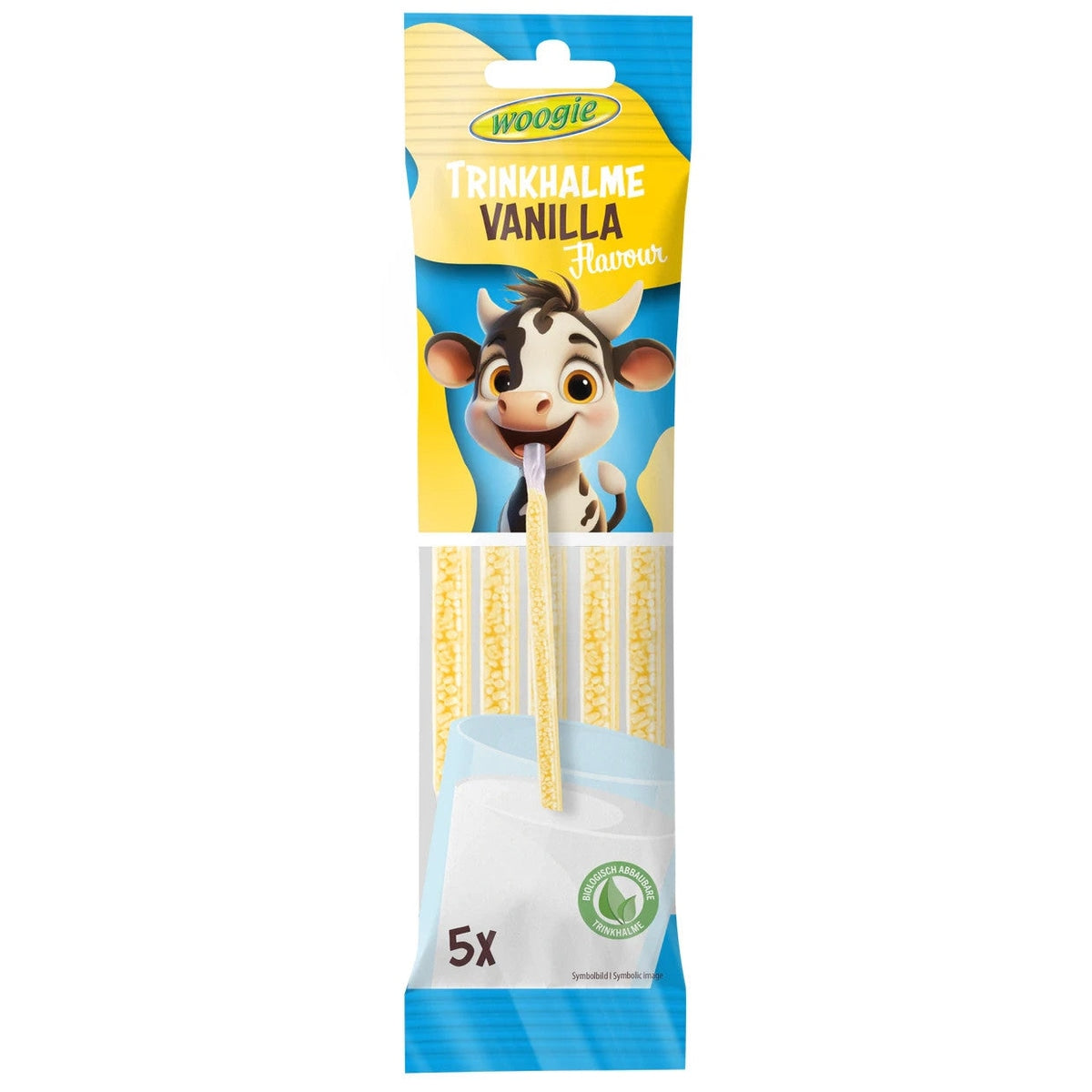 Woogie Trinkhalme Vanille Kakao Erdbeere 30g 5x6g Zuckerperlen 58c806-2