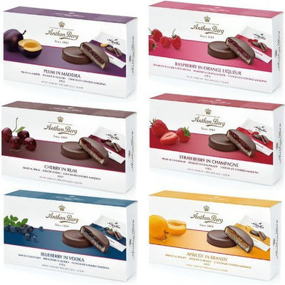 Anthon Berg Marzipan Pralinen - verschiedene Sorten zur Auswahl je 220g - Foodtrade-Handel.de