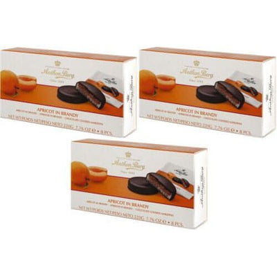 Aprikosen Brandy Anthon Berg Marzipan Pasteten  3 x 220g - Foodtrade-Handel.de