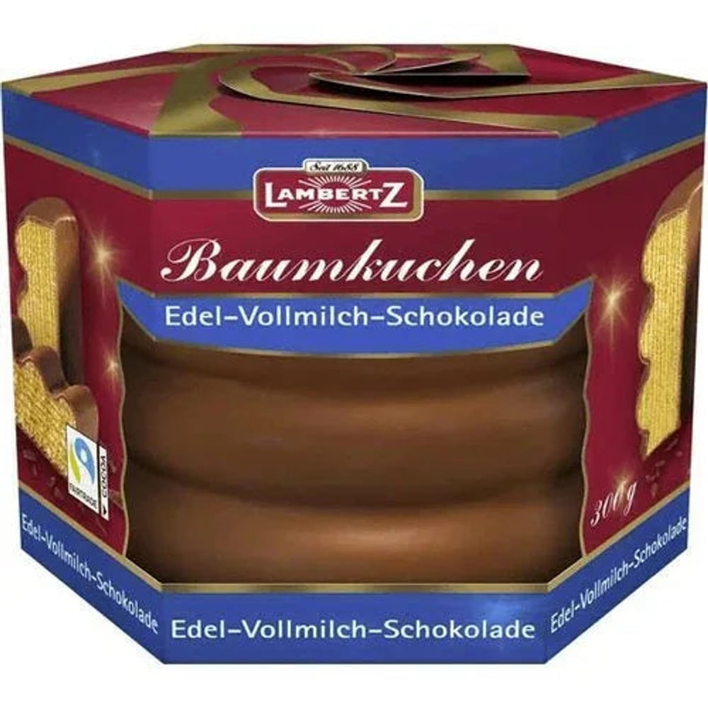 Baumkuchen Zartbitter / Vollmilch Schokolade Lambertz 2x 300g