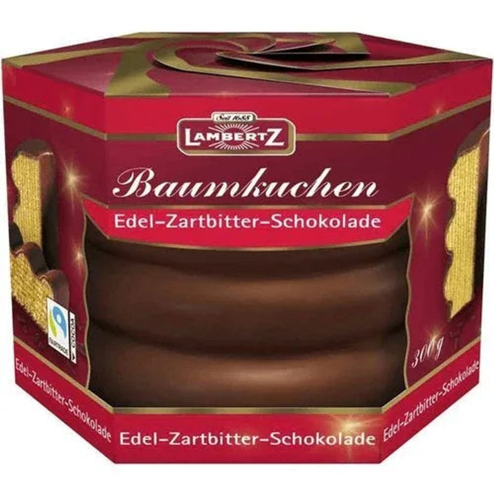Baumkuchen Zartbitter / Vollmilch Schokolade Lambertz 2x 300g