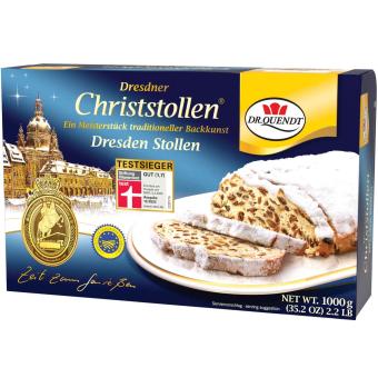 Dr. Quendt Dresdner Christstollen 1kg - Foodtrade-Handel.de