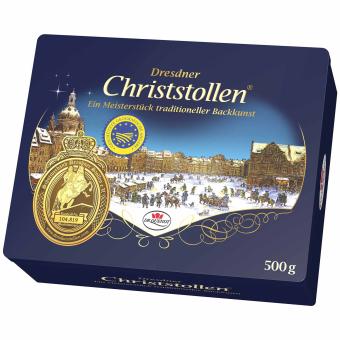 Dr. Quendt Dresdner Christstollen Dose 500g - Foodtrade-Handel.de