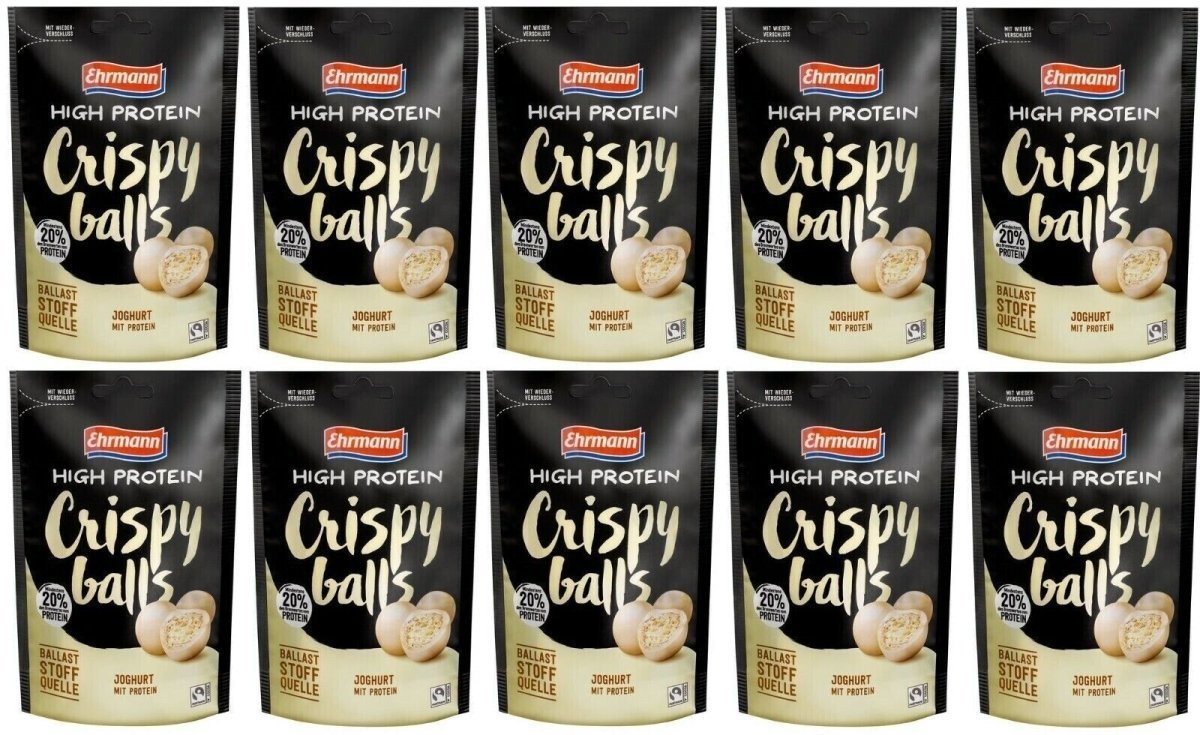 Ehrmann High Protein Crispy balls mit Joghurt 10x 90g - Foodtrade-Handel.de