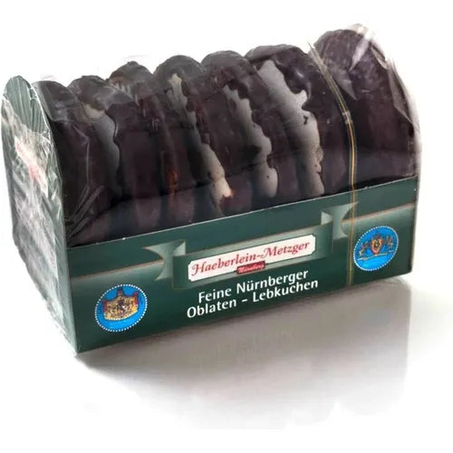 Haeberlein Metzger schoko  Feine Nürnberger Oblaten Lebkuchen 200g - Foodtrade-Handel.de