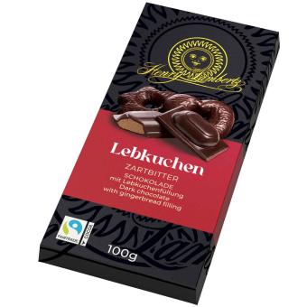 Henry Lambertz Tafelschokolade Lebkuchen Zartbitter 100g - Foodtrade-Handel.de