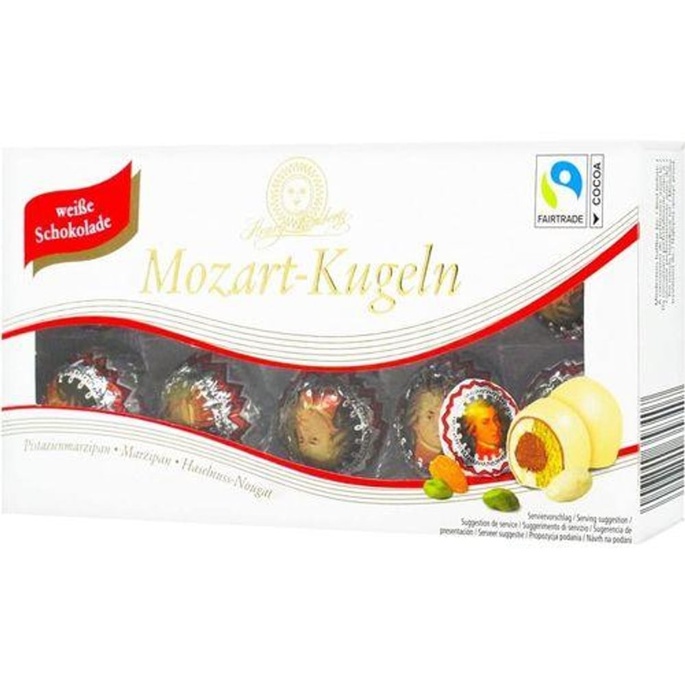 Henry Lambertz Mozart Kugeln Weisse Schokolade 200g