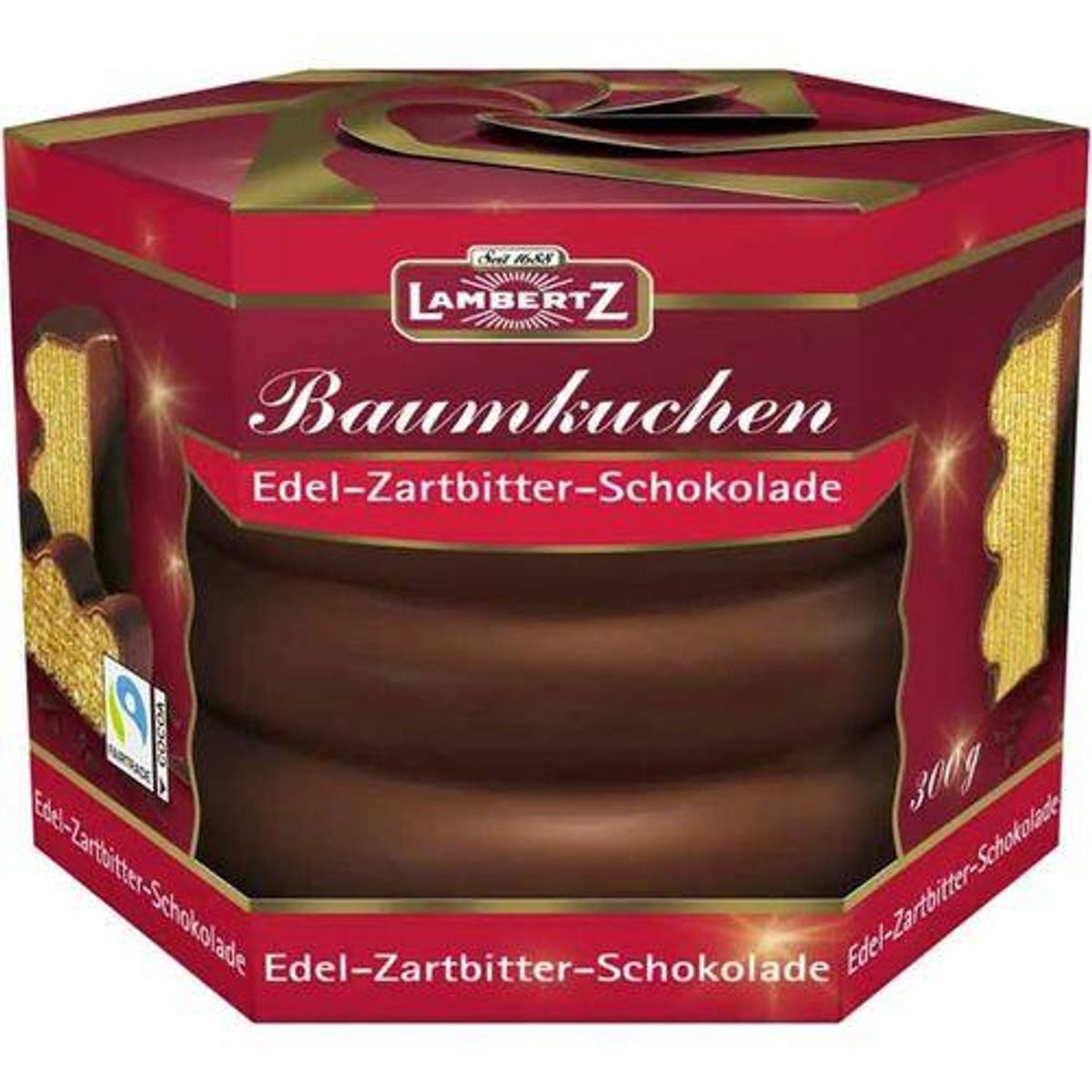 Lambertz Baumkuchen Zartbitter Edle Zartbitter Schokolade 300g 58c806-2
