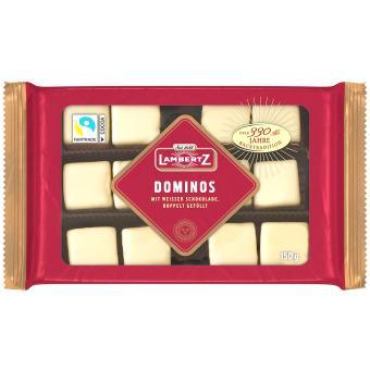 Lambertz Dominos Weiße Schokolade 150g - Schokobote.de