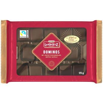 Lambertz Dominos Zartbitter 175g - Schokobote.de